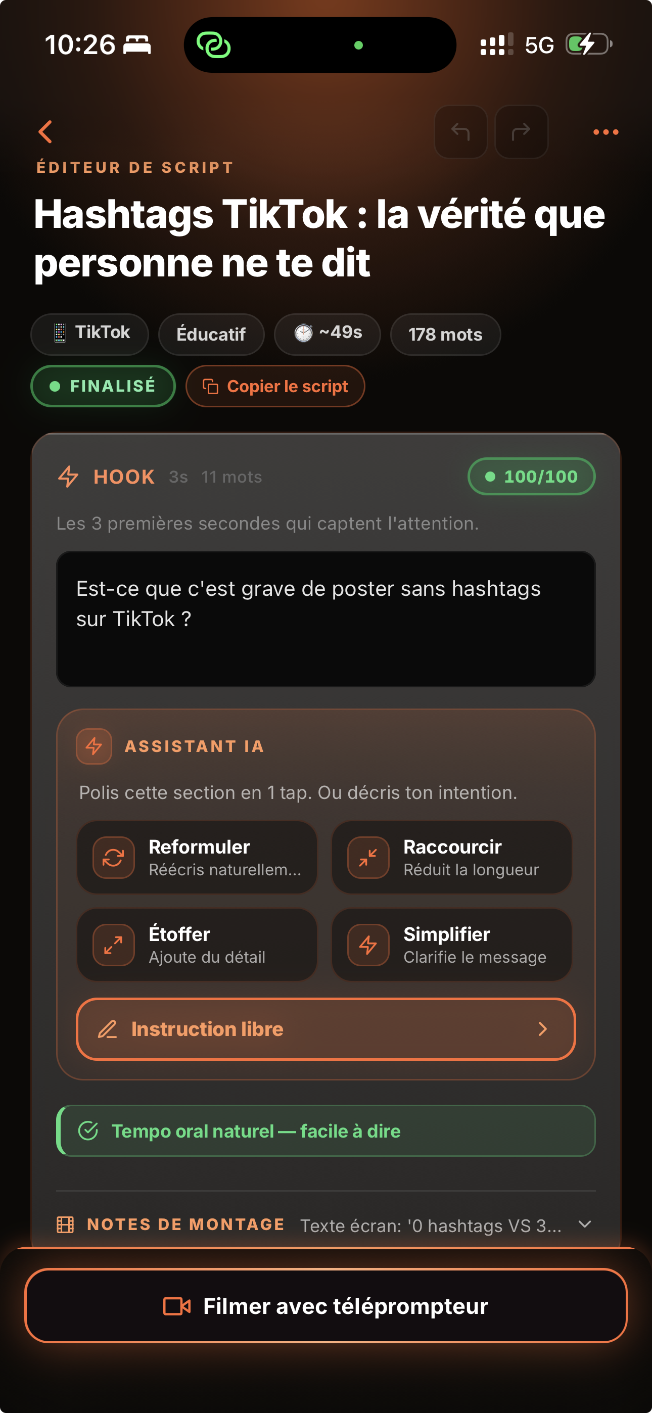 Enregistrement multi-prises avec le téléprompteur Vervox